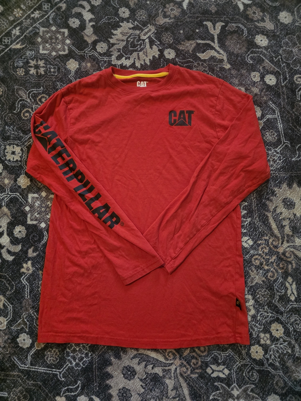 Boys Long-Sleeve Logo Shirt in Red